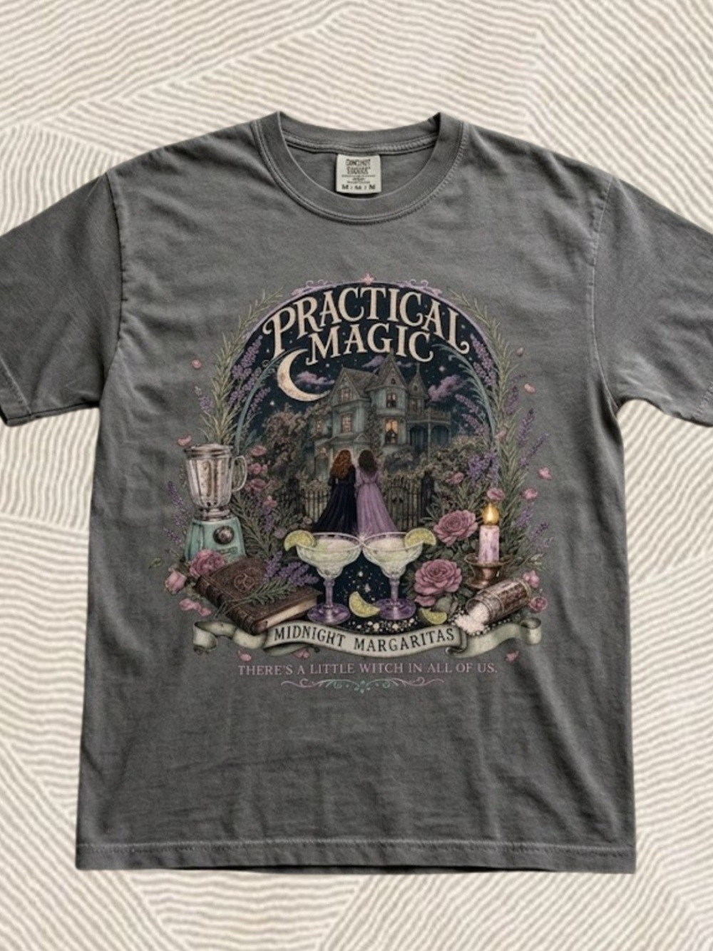 Midnight Margaritas Witchy Halloween Practical Magic Comfort Color T-Shirt